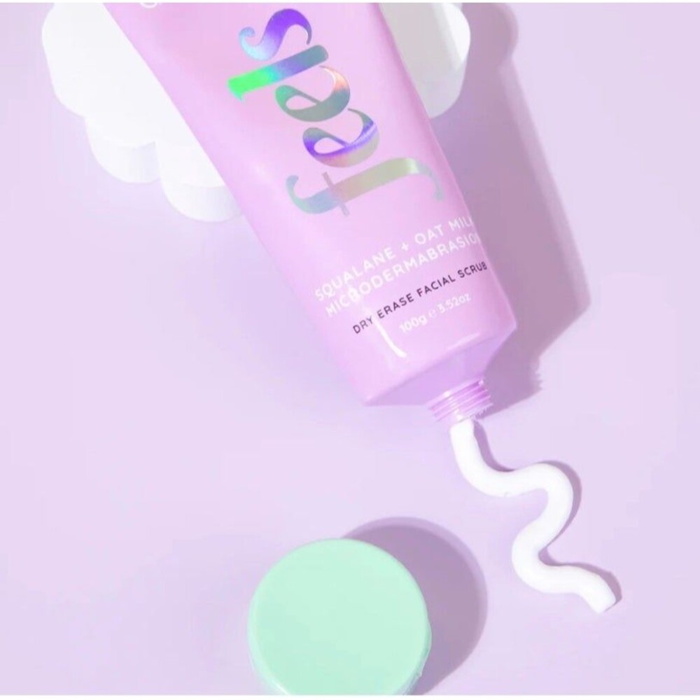 Dew of the Gods FEELS MICRODERM FACE SCRUB Squalane & Oat Milk Dry Erase